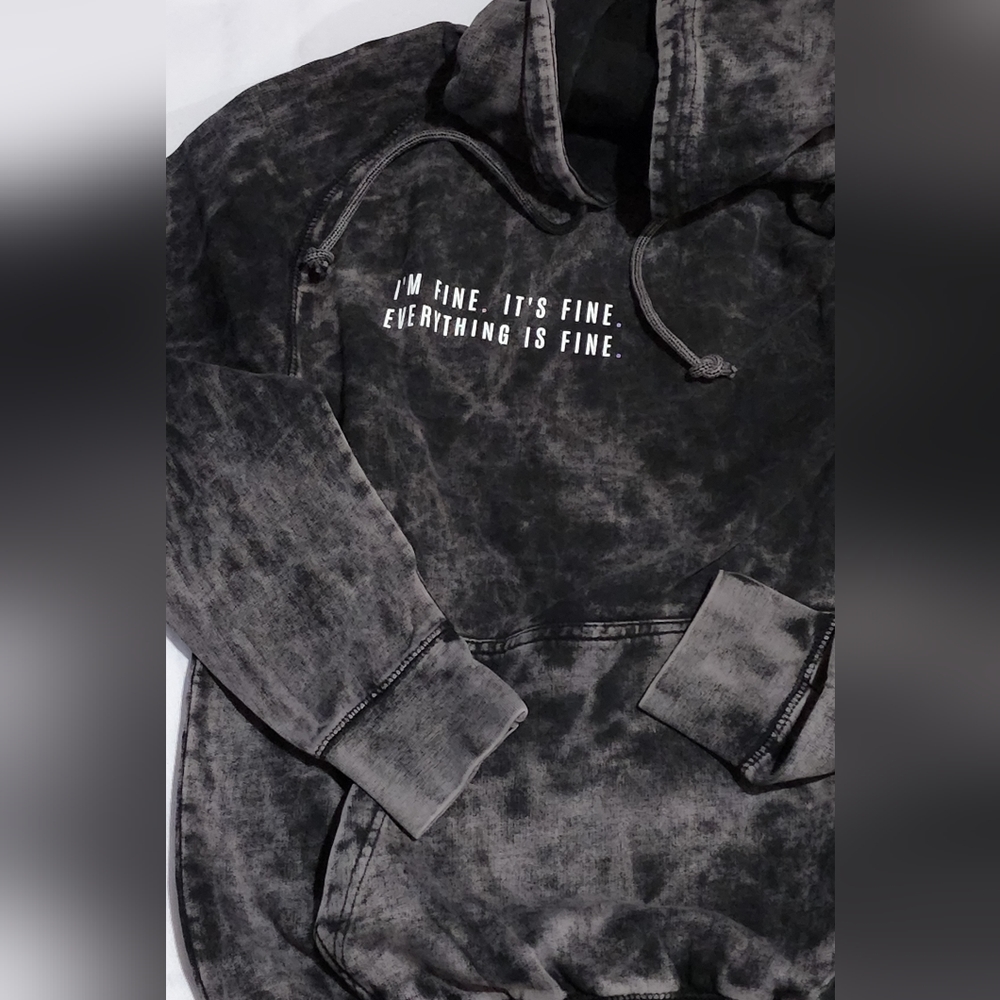 Everything is Fine Vintage Raglan Hoodie